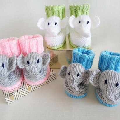 Elephant Baby Booties