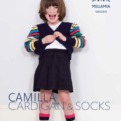 "Camilla Cardigan and Socks" - Cardigan Knitting Pattern For Girls in MillaMia Naturally Soft Merino