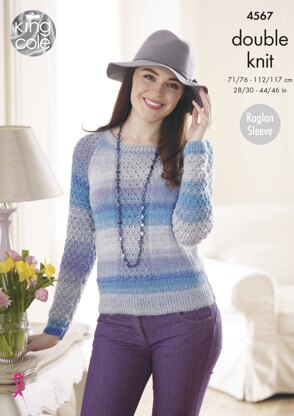 Sweaters in King Cole Sprite DK - 4567 - Downloadable PDF