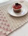 Modern checkers and heart placemat