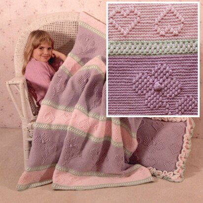 Spring Fling Afghan and Pillow