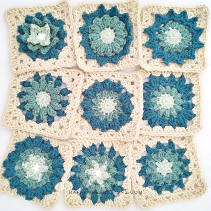 9 Floral Squares