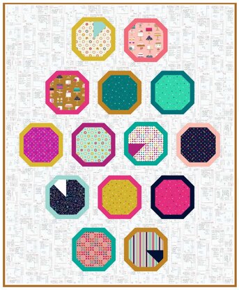 Michael Miller Fabrics Slice of the Pie Quilt - Downloadable PDF