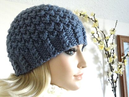 Pattern Women Hat Knit Beanie