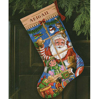 Dimensions Santa's Toys Stocking Cross Stitch Kit - 41cm