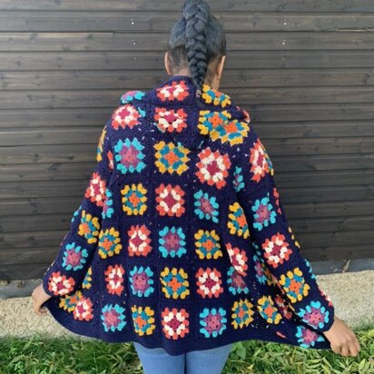 Chill Out Granny square Hoodie