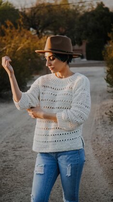 Crochet Spring Sweater - Honeysuckle Sweater