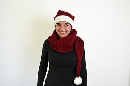 Christmas Scarf Hat Crochet Pattern