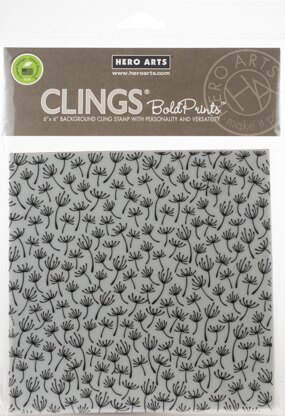Hero Arts Cling Stamps 4.5"X5.75" - Blowing In The Wind Bold Prints