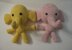 Knitkinz Yellow and Pink Elephants