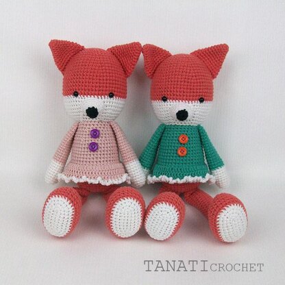 Toy crochet pattern of Fox