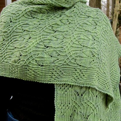 Nantan Lace Cluster Shawl