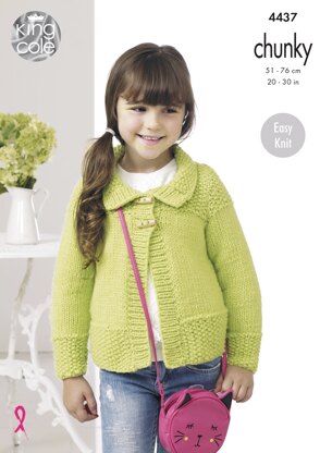 Jackets in King Cole Comfort Chunky - 4437 - Downloadable PDF