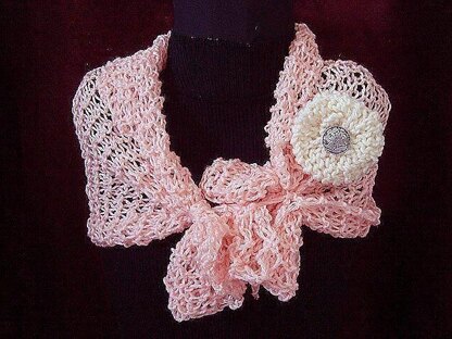 603 LACY KNIT SCARF, SHAWL, SNOOD, HAIRWRAP