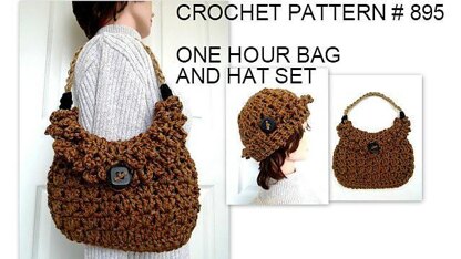 895-ONE HOUR HAT AND PURSE SET