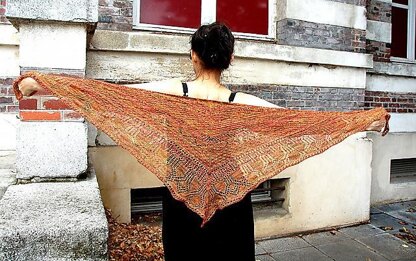 Curlew over Salcombe, shawl