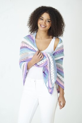 Shawl & Wrap in King Cole Cottonsmooth DK - 5844pdf - Downloadable PDF