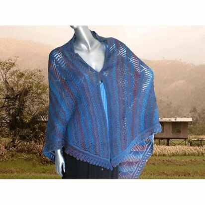 Bear Track Shawl - knitting pattern