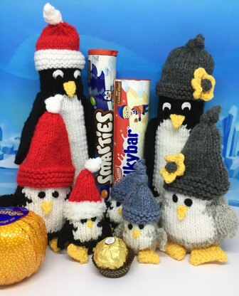 Penguin Christmas chocolate holders/gift bags