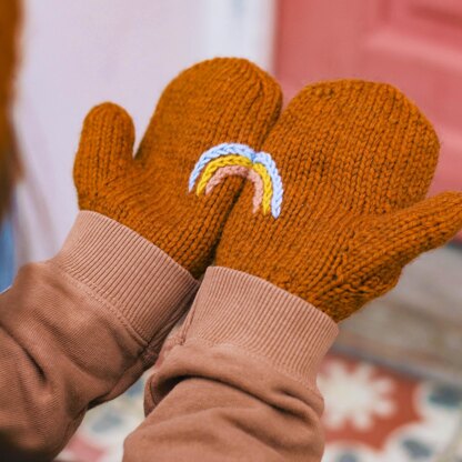 Rainbow Mittens