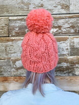 Pomtastic Cabled Hat