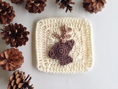 Woodland Deer Granny Square