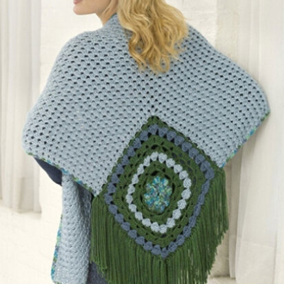 Center Square Shawl in Caron Simply Soft & Simply Soft Paints - Downloadable PDF