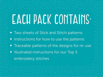 Oh Sew Bootiful Loadsa Love Stick and Stitch Embroidery Patterns