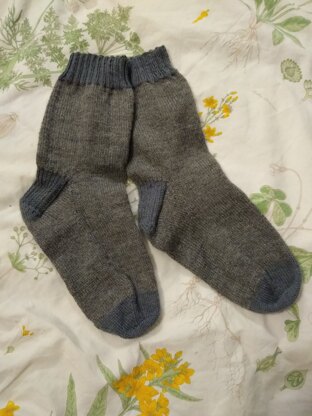 Two-tone socks