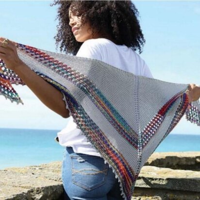 Cascade Rainbow Shawl