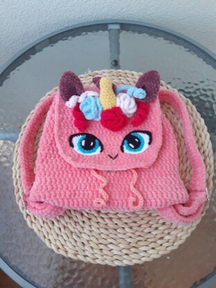 Unicorn Backpack Crochet Pattern