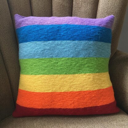 Rainbow pillow cover in 3 sizes