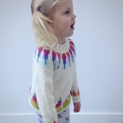 Rainbow Spikes Child Sweater