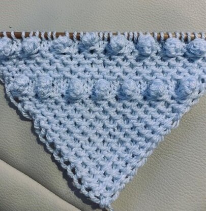 *One For The Boys* baby blanket knitting pattern