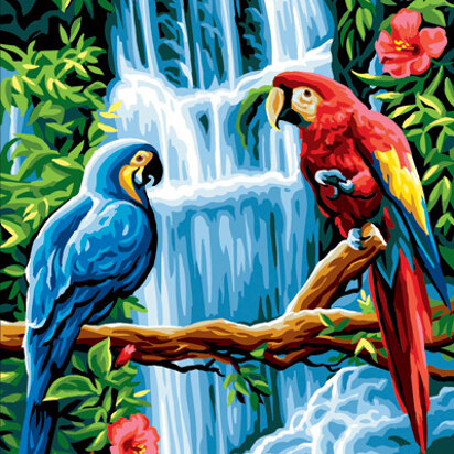 Royal Paris Macaws Tapestry Canvas