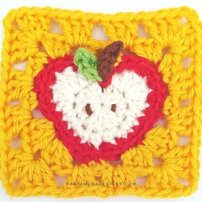 A Apple a Day Granny Square