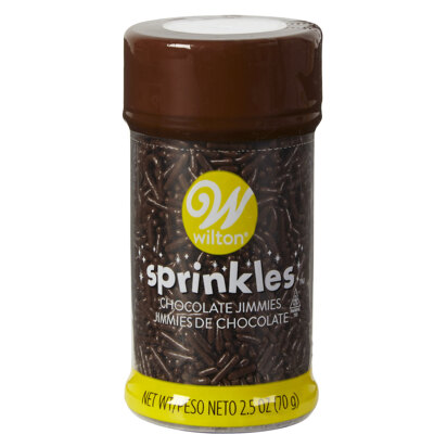 Wilton Chocolate Jimmies Sprinkles, 2.5 oz.