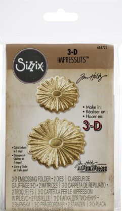 Sizzix 3D Impresslits Embossing Folder By Tim Holtz - Burst | LoveCrafts