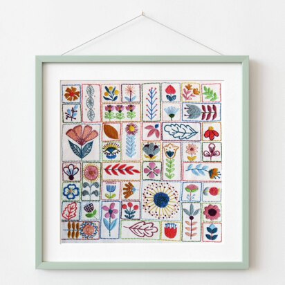 Stitchdoodles Flowery Folk, Hand Embroidery Pattern