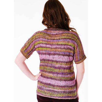 Trendsetter Yarns 6100L Fleur - Angled Slip Stitch T-Shirt Pullover PDF