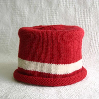 Basic Roll Brim Hat - knitting pattern