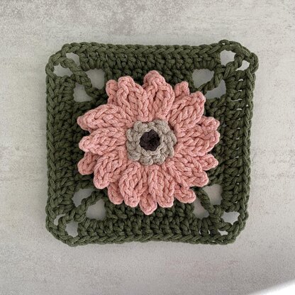 Gerbera Granny Square