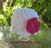 Lace Beanie Hat with Rose