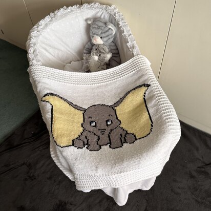 Dumbo elephant baby blanket