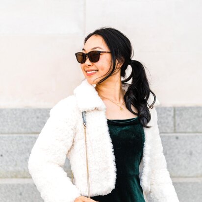 Snow Bloom Faux Fur Coat