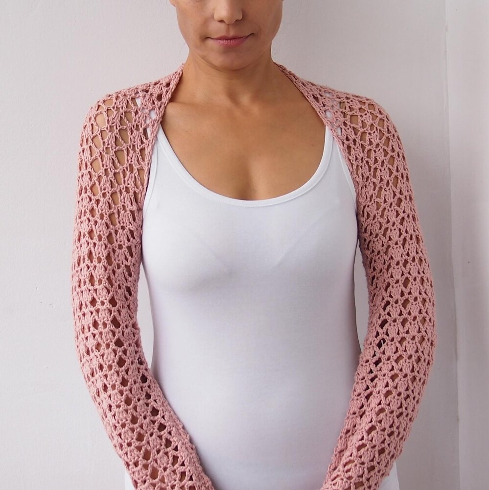 Crochet bolero clearance pattern in english