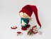 Christmas gnome doll knitting flat