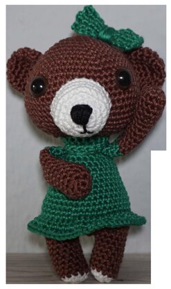 PDF Amigurumi Häkelanleitung Teddydame Lucie