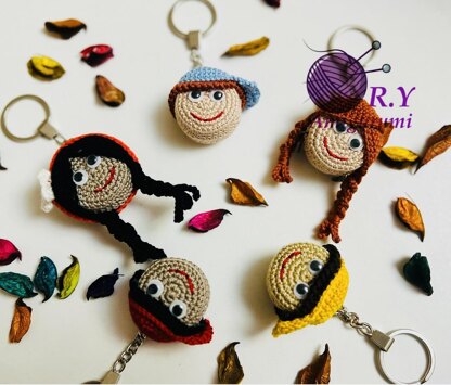 Recycle amigurumi keychain