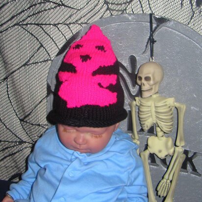 Baby Pink Halloween Ghost  Beanie